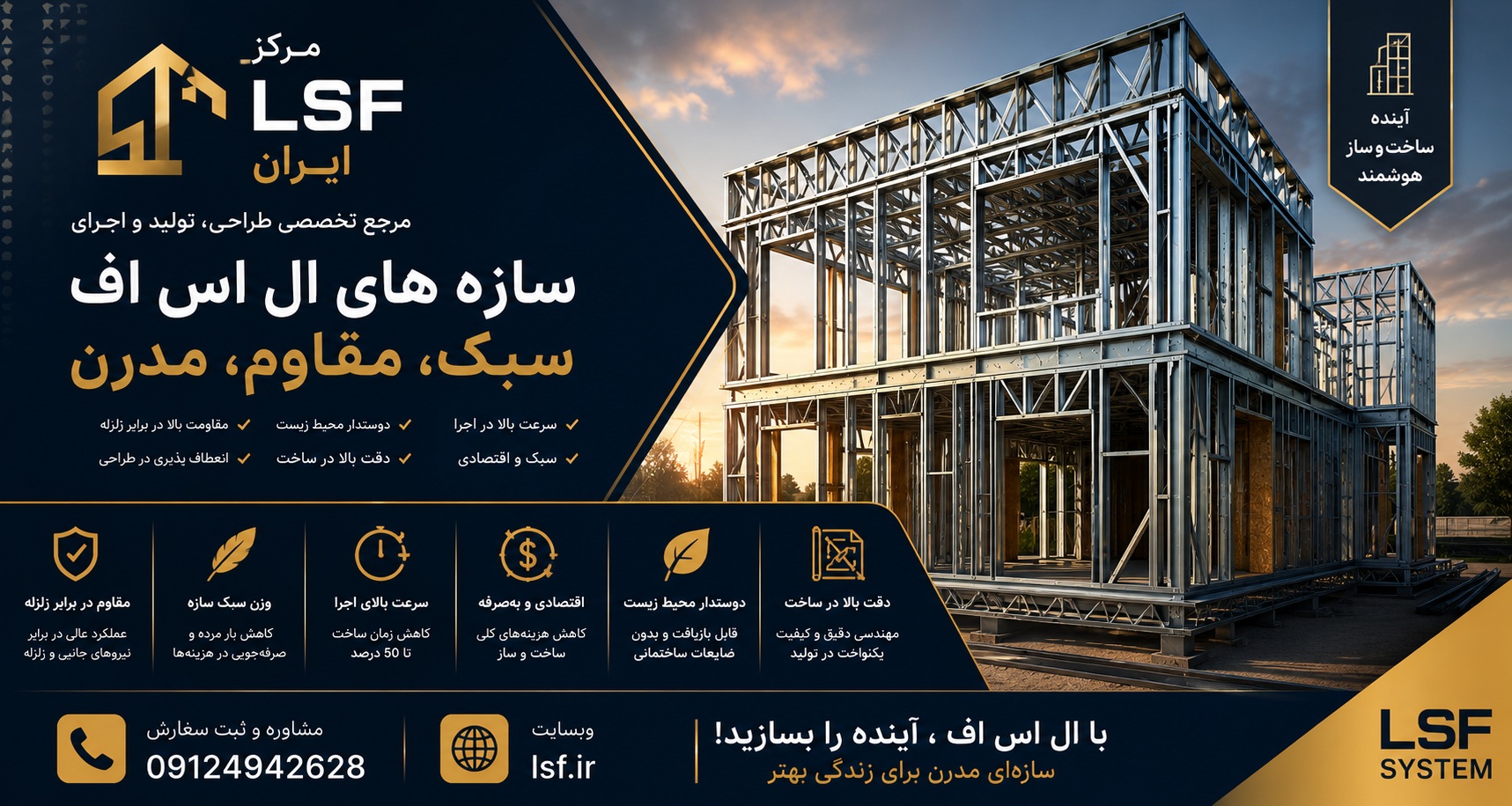 ال اس اف | سازه Lsf | ال اس اف ایران | قیمت ال اس اف | ویلا Lsf | مجری تخصصی سازه Lsf | مرکز ال اس اف ال اس اف lsf سازه ال اس اف (LSF)؛ تحلیلی جامع